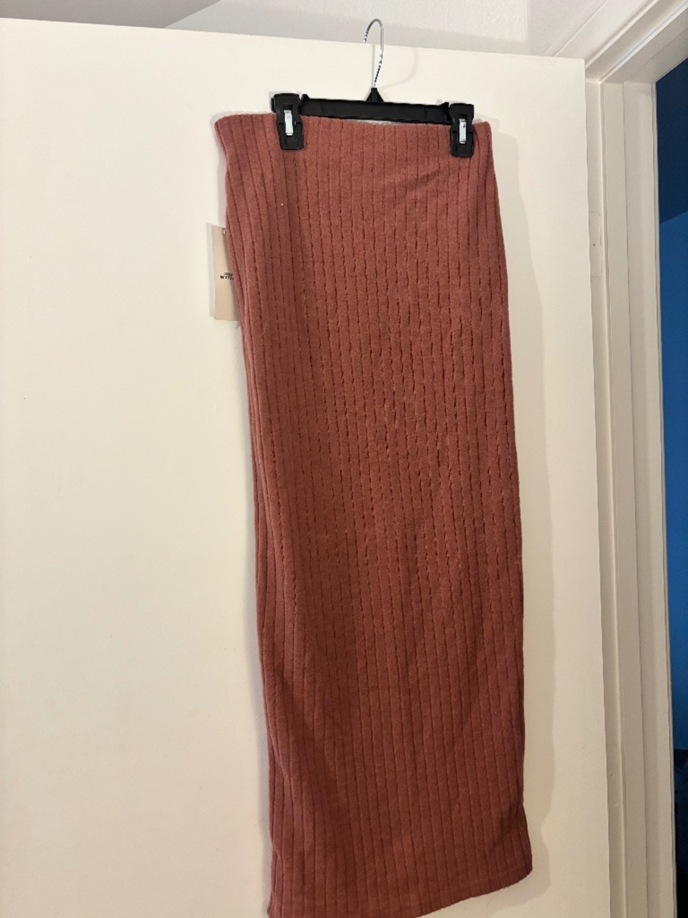Out from under maxi slit skirt